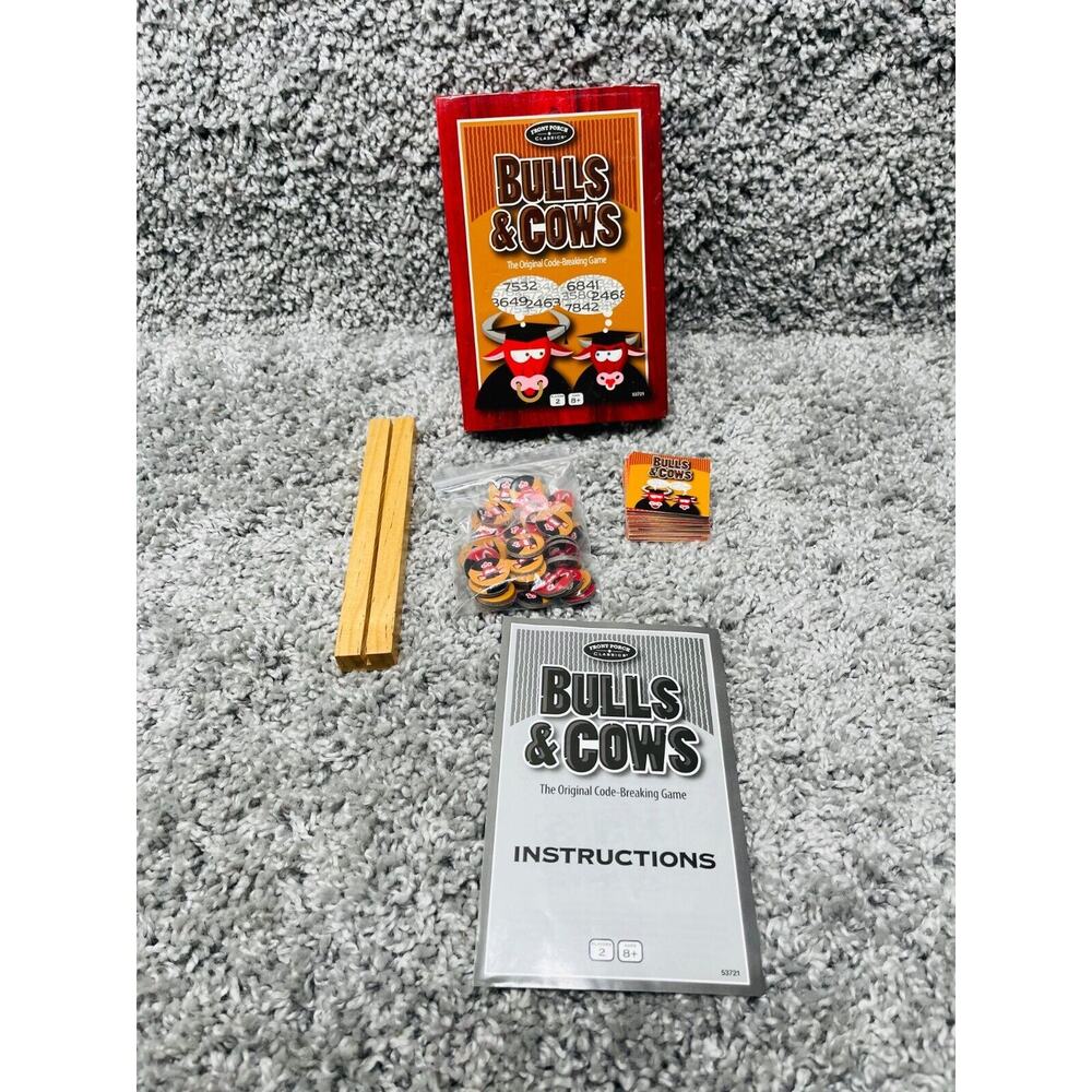 Front Porch Classics Bulls & Cows The Original Code Breaking Board Game 53721